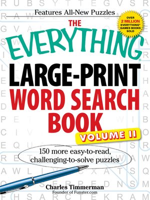 cover image of LargePrint Word Search Book